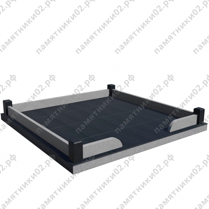 Цоколь гранитный на могилу № 5