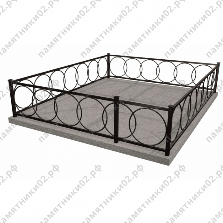 Ограда металлическая № 6