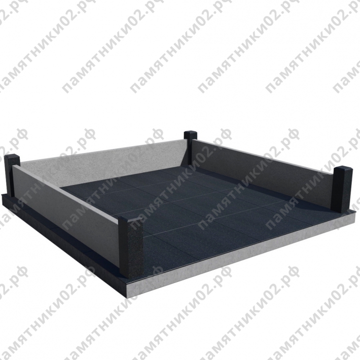 Цоколь гранитный на могилу № 10