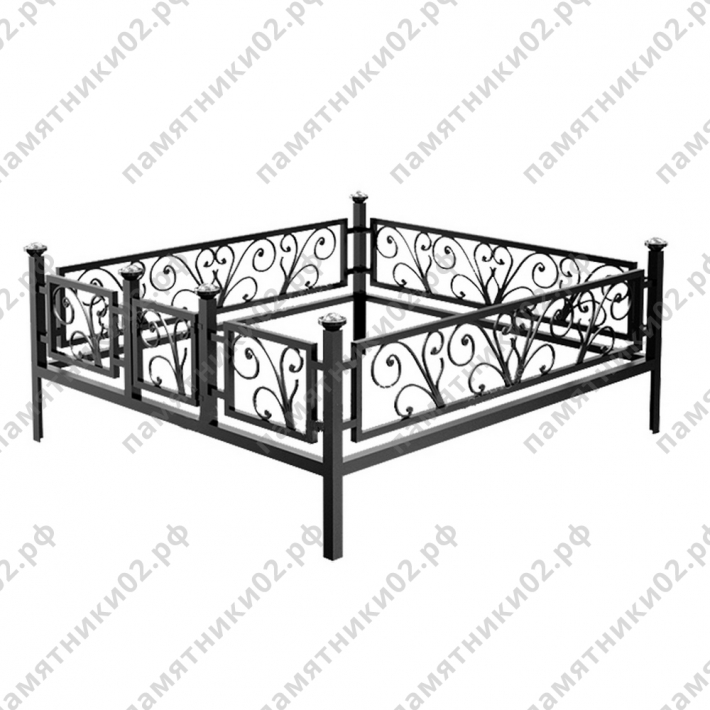 Ограда металлическая № 3