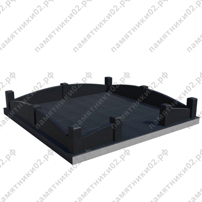 Цоколь гранитный на могилу № 16