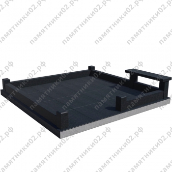 Цоколь гранитный на могилу № 17