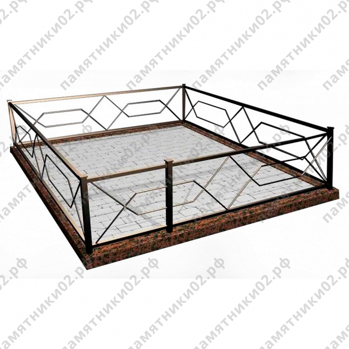 Ограда металлическая № 9