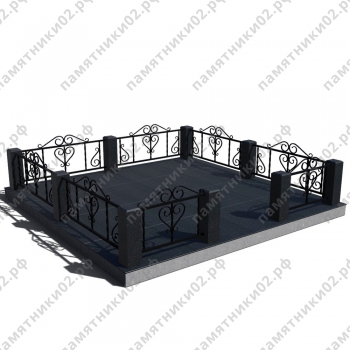 Цоколь гранитный на могилу № 22