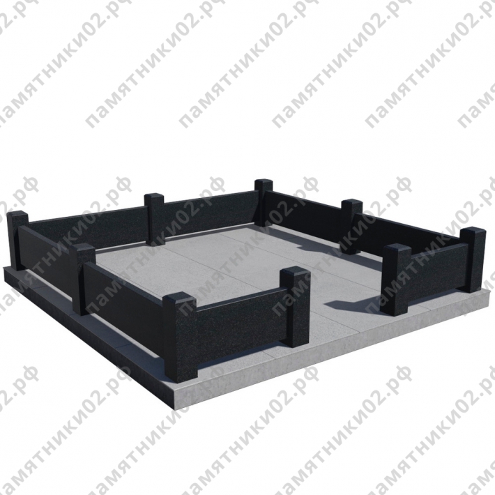 Цоколь гранитный на могилу № 8