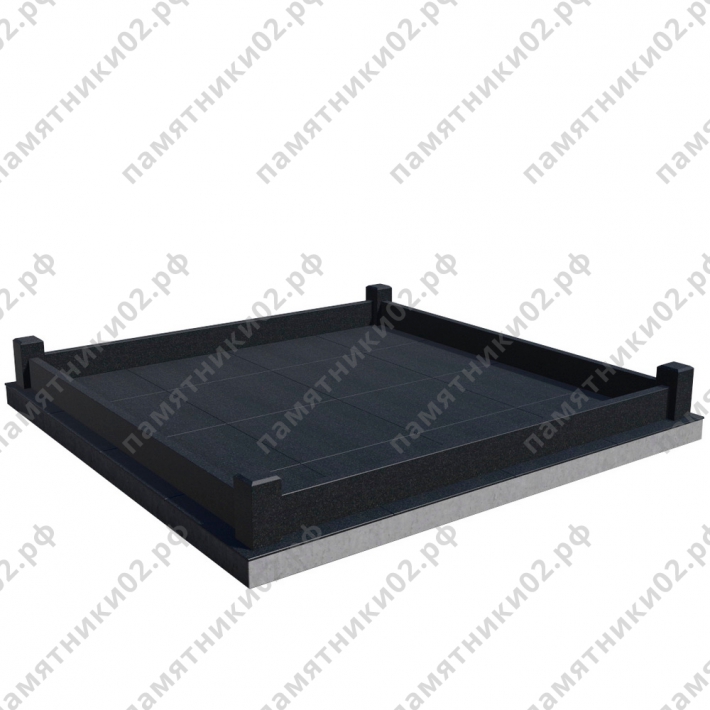 Цоколь гранитный на могилу № 3