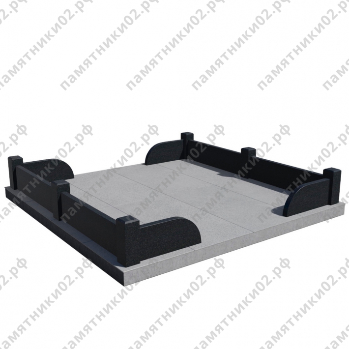 Цоколь гранитный на могилу № 15