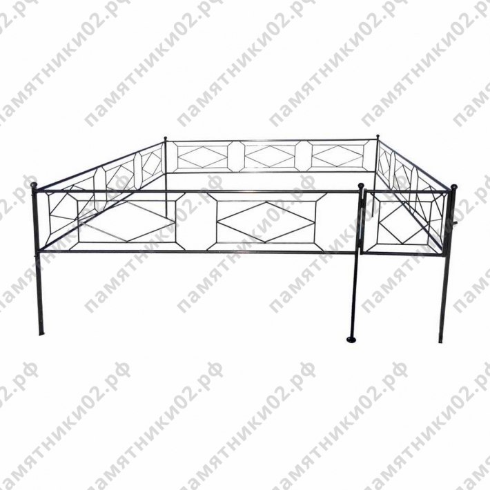 Ограда металлическая № 1