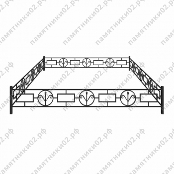 Ограда металлическая № 13