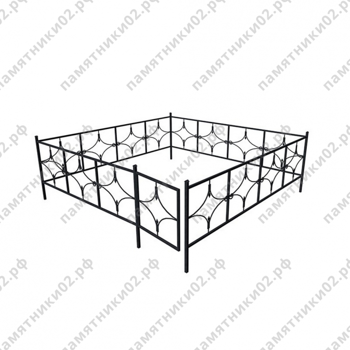 Ограда металлическая № 23