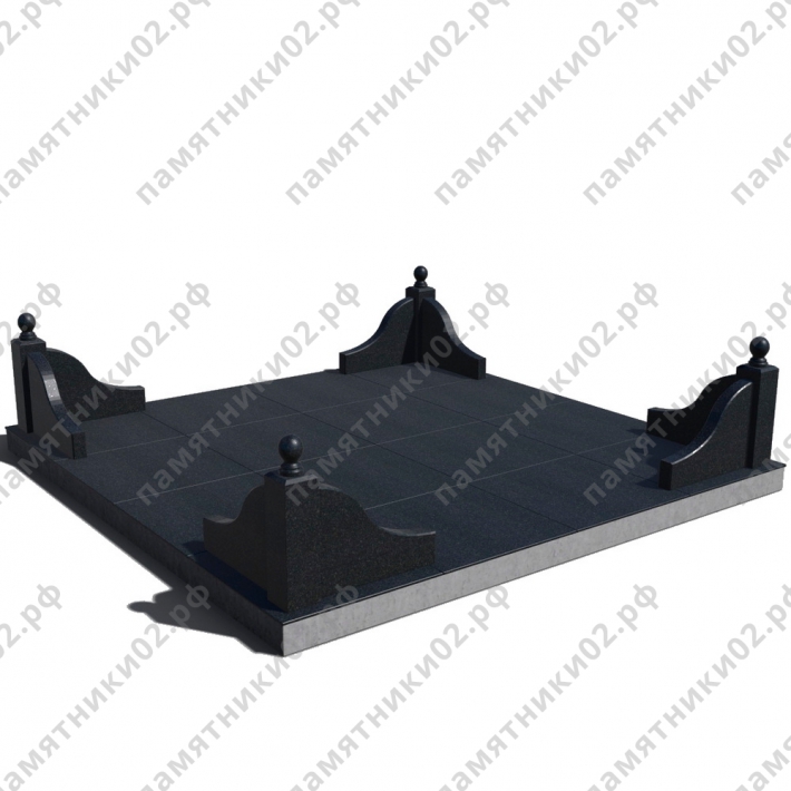 Цоколь гранитный на могилу № 13