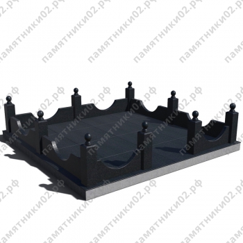 Цоколь гранитный на могилу № 7