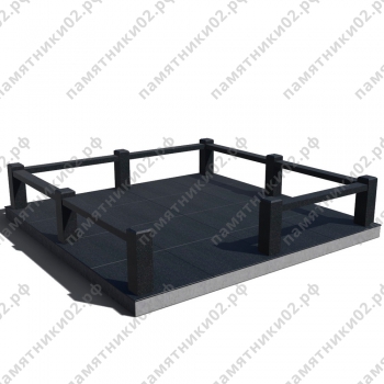 Цоколь гранитный на могилу № 19