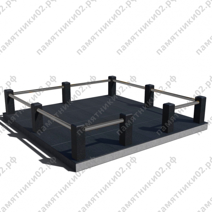 Цоколь гранитный на могилу № 24