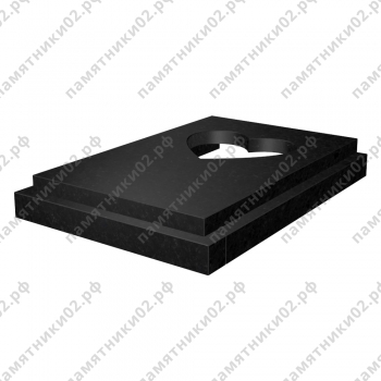 Полуцветник на могилу № 14