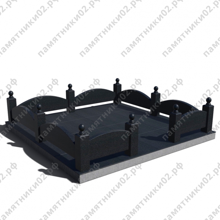 Цоколь гранитный на могилу № 11