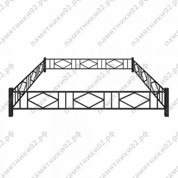 Ограда металлическая № 12